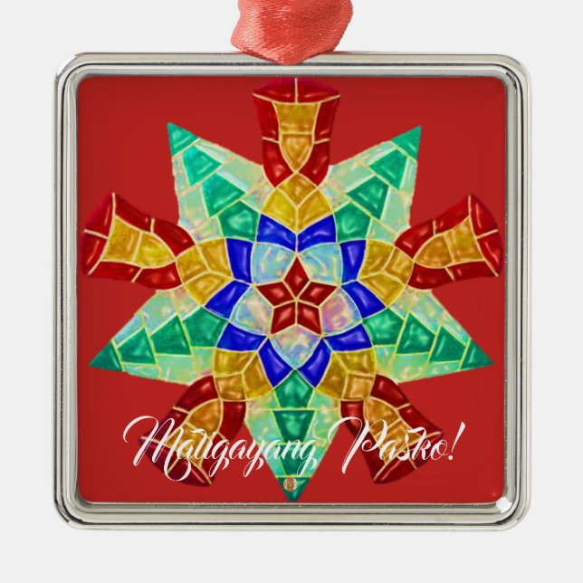 Elegante philippinische mündliche Art, FilAm, Ornament Aus Metall (Vorne)
