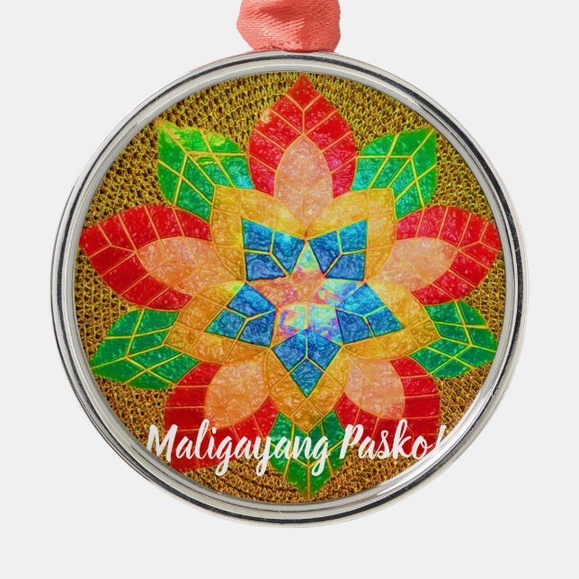 Elegante philippinische mündliche Art, Philippinen Ornament Aus Metall (Vorne)
