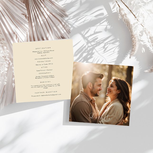 Élégante photo moderne personnalisée Qr Code carte (Créateur téléchargé)