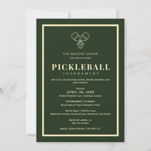 Elegante Pickleball-Turniereinladung Einladung