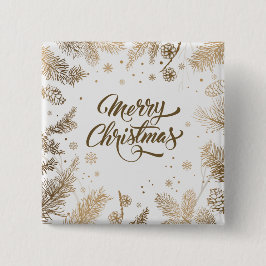 Elegante Pine Blätter & Cones | Schaltfläche Butto Button