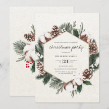 Elegante Pine & Cotton Holiday Party