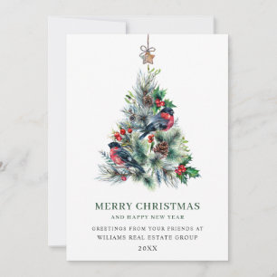 Elegante Pine Tree Weihnachten Corporate Gruß