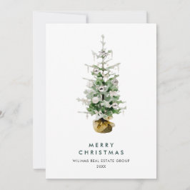 Elegante Pine Tree Weihnachten Corporate Gruß
