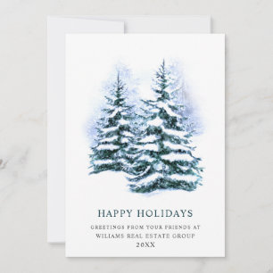 Elegante Pine Tree Weihnachten Corporate Gruß