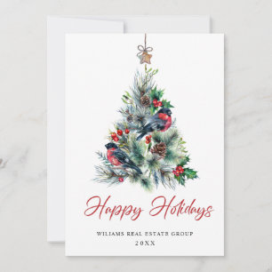 Elegante Pine Tree Weihnachten Corporate Gruß