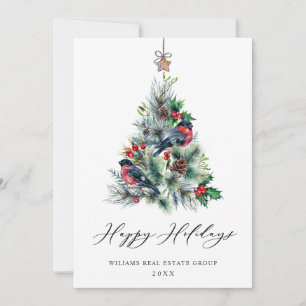 Elegante Pine Tree Weihnachten Corporate Gruß