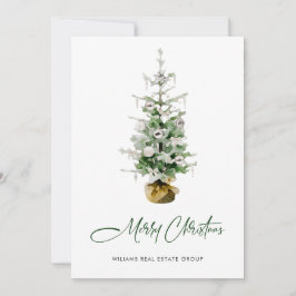 Elegante Pine Tree Weihnachten Corporate Gruß
