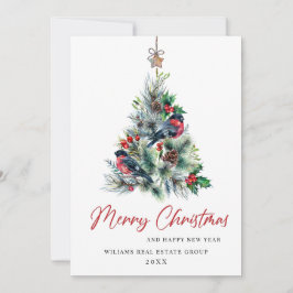 Elegante Pine Tree Weihnachten Corporate Gruß