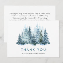 Elegante Pine Tree Weihnachten Corporate Holiday