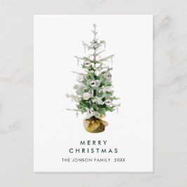 Elegante Pine Tree Weihnachten Postkarte