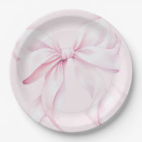 Elegante Pink Bow Baby Dusche