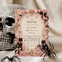 Elegante Pink Halloween-Feier