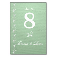 Elegante Pistazien-Grüne Hochzeitstisch
