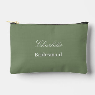 Élégante pochette d'accessoires Sage Green Bridesm