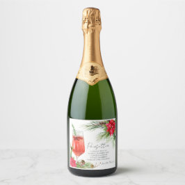 Elegante Poinsettia Cocktail Rezept Champagner