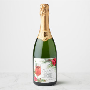 Elegante Poinsettia Cocktail Rezept Champagner