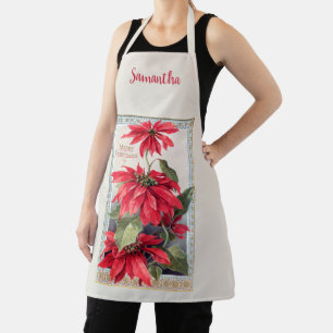 Elegante Poinsettias in dekorativem Goldrahmen Schürze