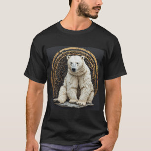 Elegante Polarbär-Illustration T-Shirt