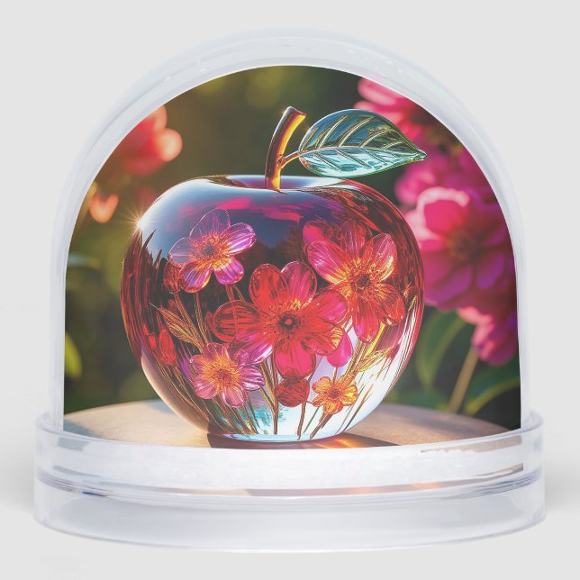 Élégante pomme de verre décoratif (Avant)