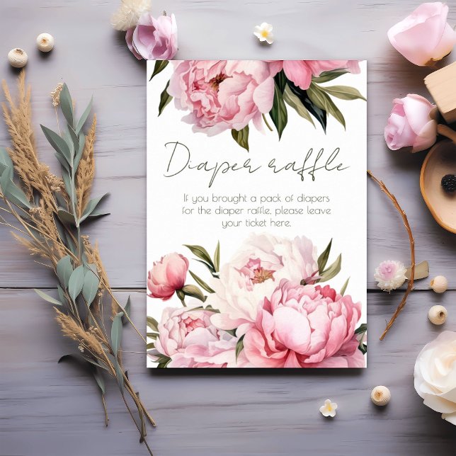 Elegante Ponys-Windeln Tombola-Babydusche Poster (Von Creator hochgeladen)