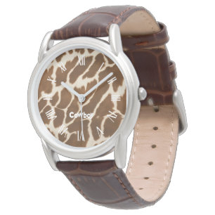 Elegante, populäre Kuh-Imitate Lederkollektion Armbanduhr