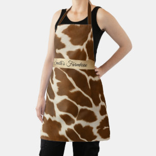 Elegante, populäre Kuh-Imitate Lederkollektion Schürze