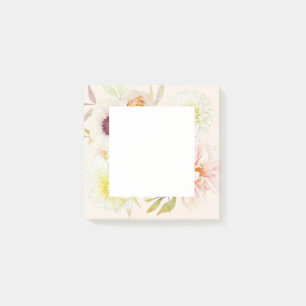 Elegante Post-it-Notizen mit Frühlingsblumen Post-it Klebezettel