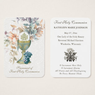 Élégante Première sainte communion Souvenir Saint