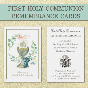 Élégante Première sainte communion Souvenir Saint