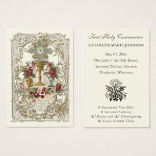 Élégante Première sainte communion Souvenir Saint