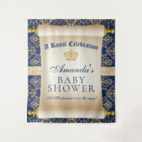 Elegante Prince Baby Shower - Vertikaler Hintergru