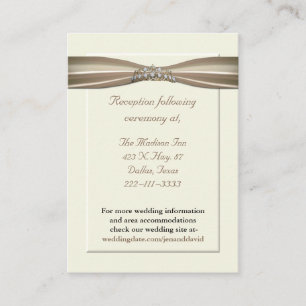 Elegante Prinzessin Wedding Enclosure Cards Begleitkarte