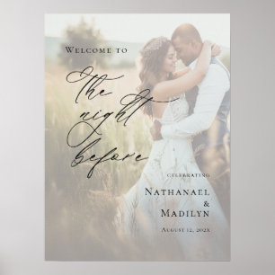 Elegante Probe The Night Before Foto Poster