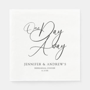 Elegante Probedinner-Veranstaltung „One Day Away“ Serviette
