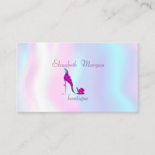 Elegante, professionelle, bläserne High Heels, hol Visitenkarte