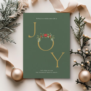 Elegante professionelle Weihnachtskarte für Kunden Feiertagskarte
