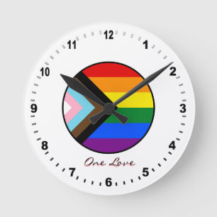 Elegante Progress-Regenbogenfarben Uhr /Farben des