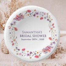 Elegante Purple Poppy Storybook Brautparty