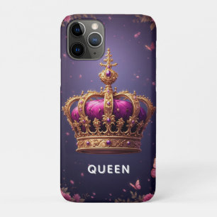 Elegante Purpurkrone mit goldenen Verzierungen Case-Mate iPhone Hülle