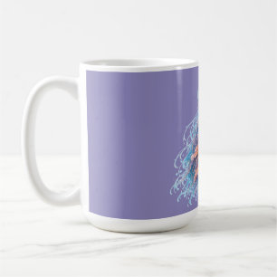 Elegante Qualle Ozean-Fantasie-Illustration Kaffeetasse