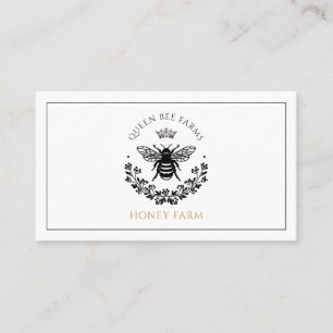 Elegante Queen Honey Bee Business Card Visitenkarte