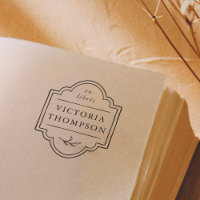 Elegante Rahmen Delikate Blätter Ex Libris Buchzei