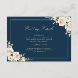 Elegante Rahmen Hochzeitskarte Begleitkarte