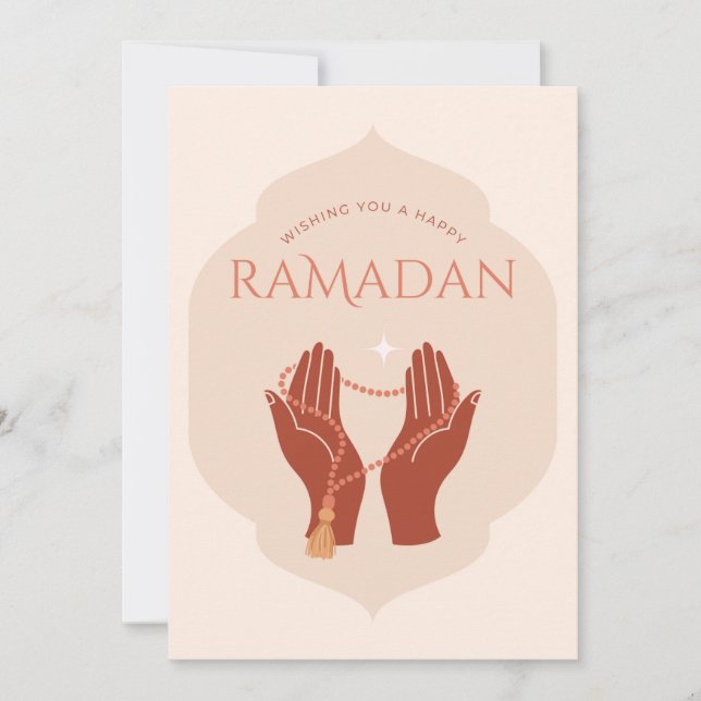 Elegante Ramadan Card Dankeskarte (Vorderseite)