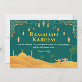 Elegante Ramadan Mubarak Grußkarte Feiertagskarte
