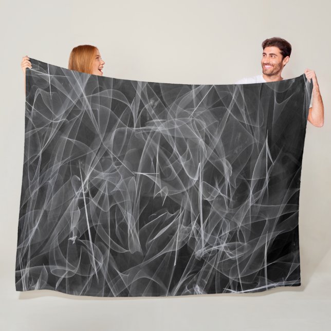 Elegante Raucher-Wirbel - Mystische Ästhetik Fleecedecke (Beispiel)