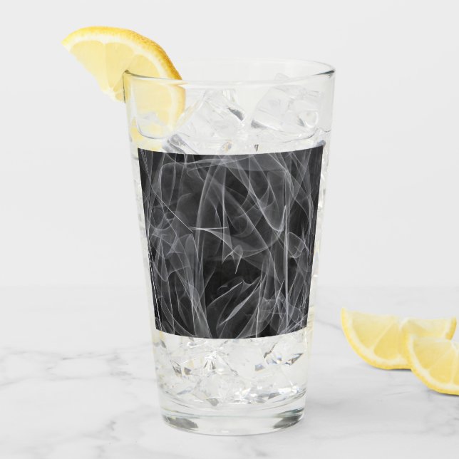 Elegante Raucher-Wirbel - Mystische Ästhetik Glas (Vorderseite Ice)