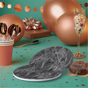 Elegante Raucher-Wirbel - Mystische Ästhetik Pappteller