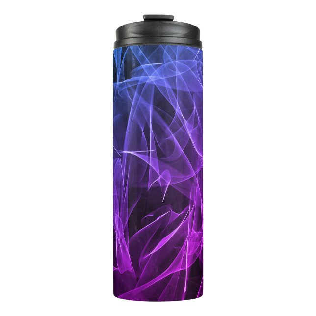 Elegante Raucher-Wirbel - Mystische Ästhetik Thermosbecher (Vorderseite)